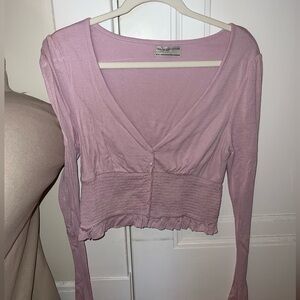 Soft button blouse
